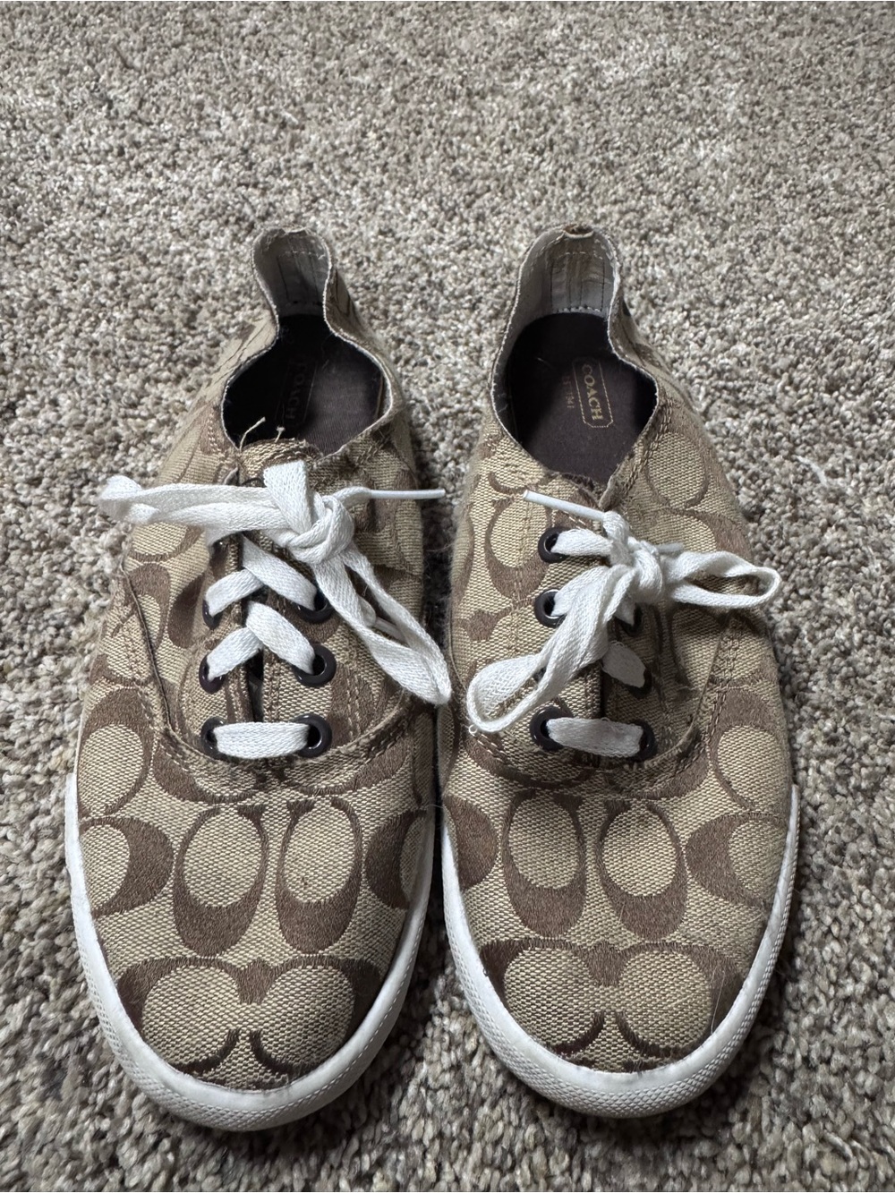 Coach Signature Canvas Sneakers – Women’s Size 8.5